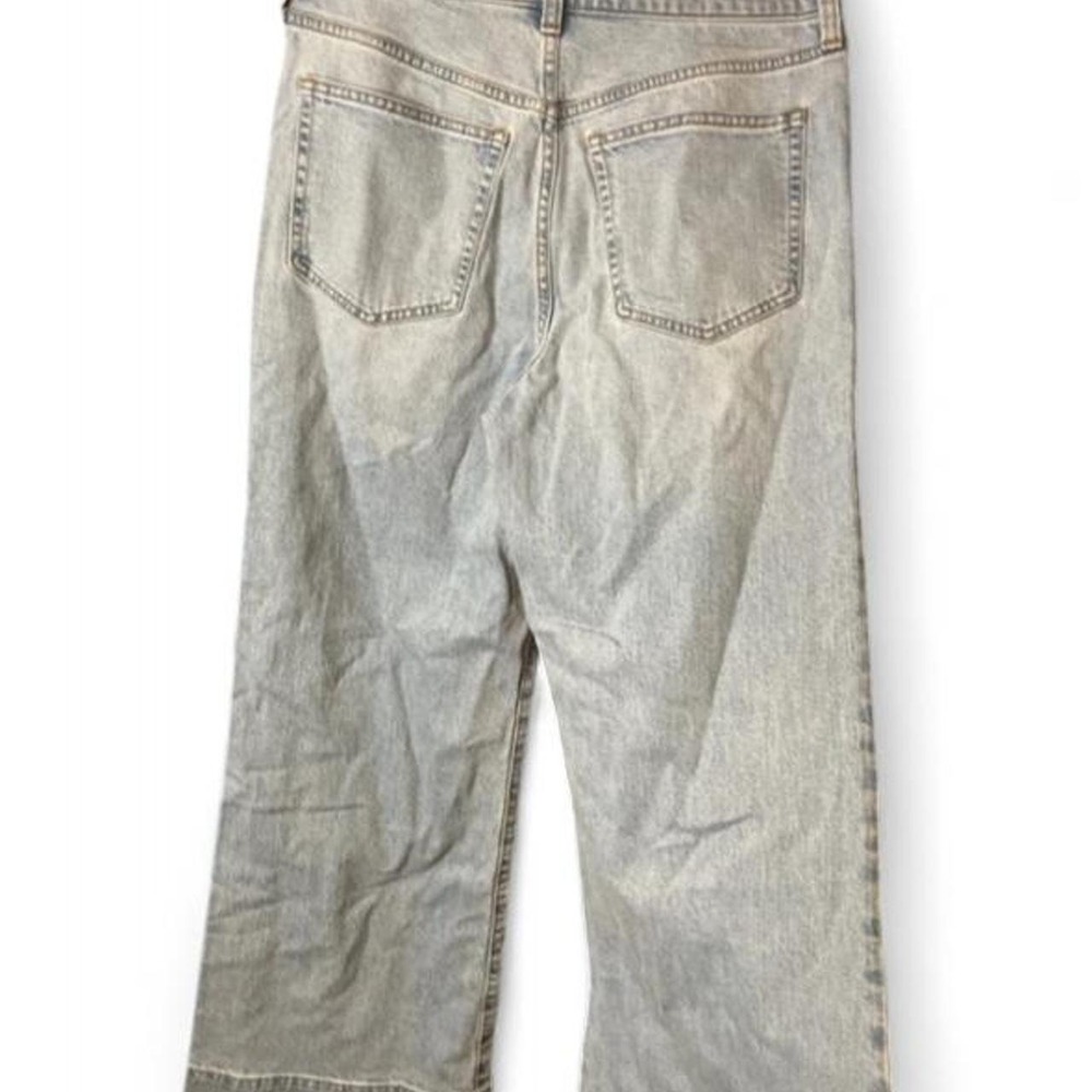 J.Crew 96 Denim Trouser Light Wash Wide Leg High Rise Jeans 28 39896